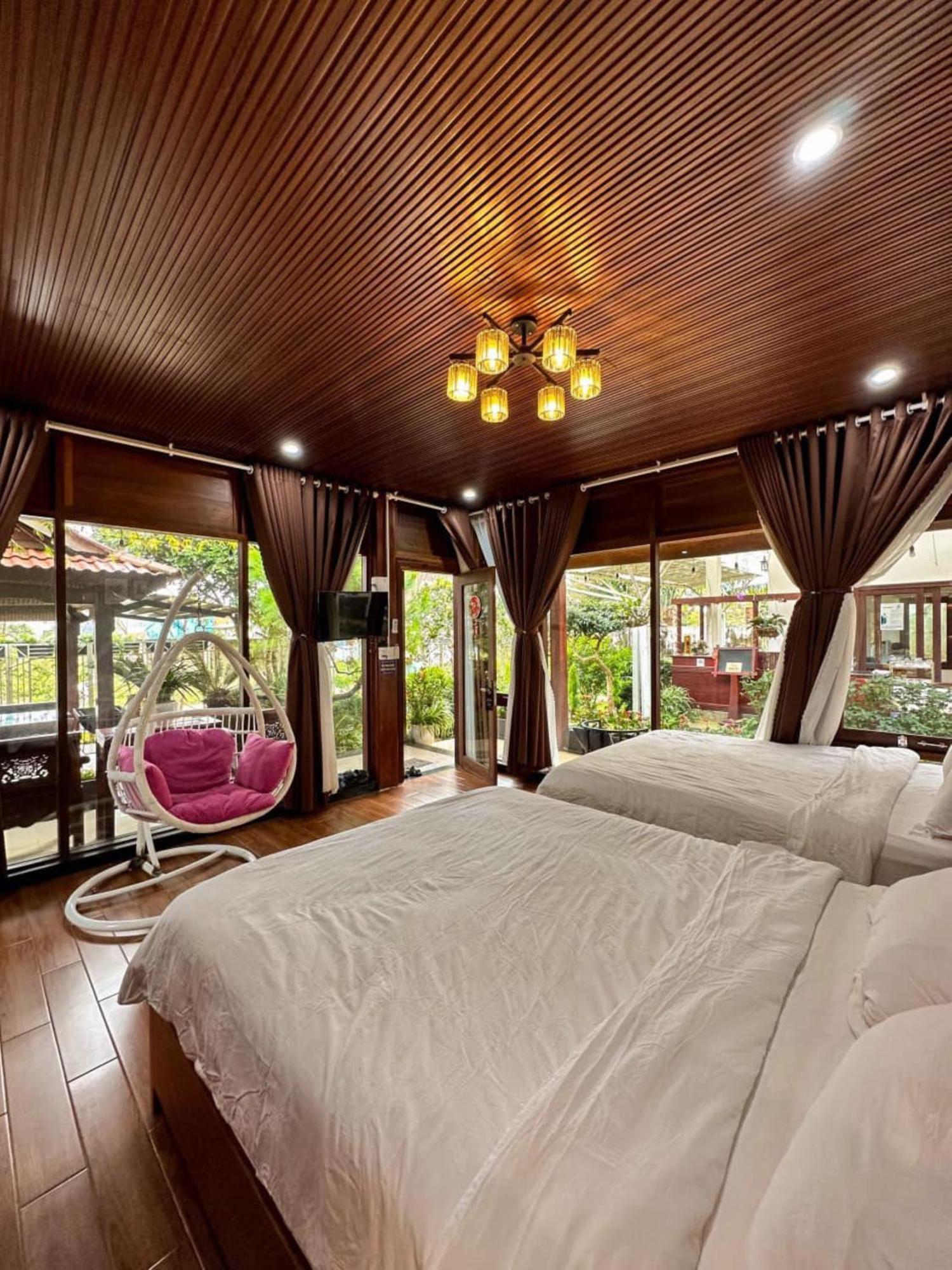 Vuon Tra Homestay Mang Den Kon Von Kla Exterior foto